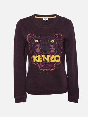 KENZO Sweatshirt in Burgundy Melange size S-M (ladies) or XL (kids)